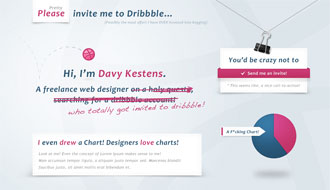 Please Invite Me To Dribbble